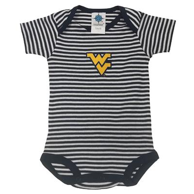West Virginia Infant Striped Bodysuit 