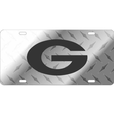 Georgia Power G Diamond Plate Patterned License Plate