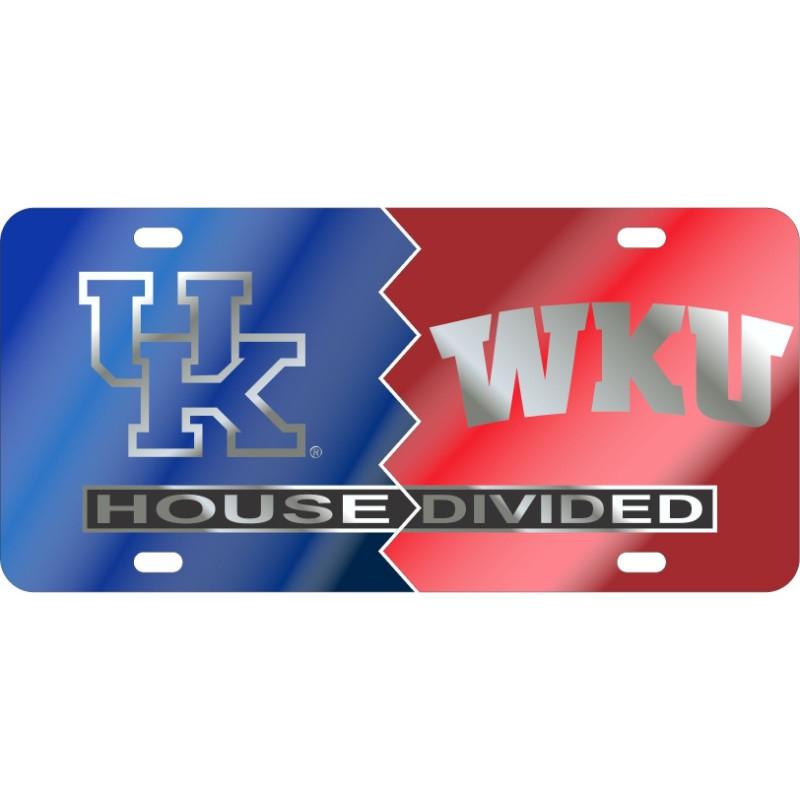  Wku/Uk House Divided License Plate