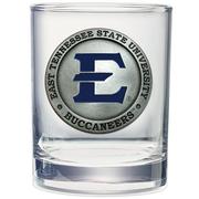  Etsu Heritage Pewter Rocks Glass (Blue Emblem)