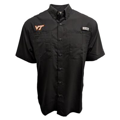 Virginia Tech Columbia PFG Tamiami Woven Shirt