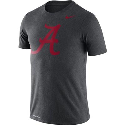 Alabama Nike Dri-FIT Legend Logo Tee CHARCOAL_HTHR