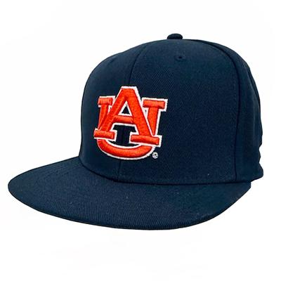 Auburn Under Armour Fitted Baseball Cap NAVY/ORG