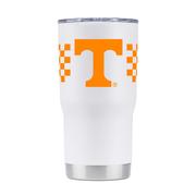  Tennessee Gametime Sidekick 20 Oz Checkerboard Striped Tumbler With Lid