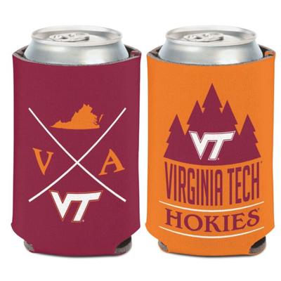 Virginia Tech 2 Sided Can Cooler
