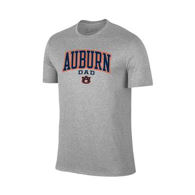 Auburn Arch Logo Dad T-Shirt GREY