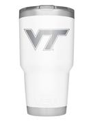  Virginia Tech Yeti 30 Oz White Powder Coated Rambler