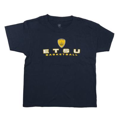 ETSU Youth Basketball Shield T-Shirt