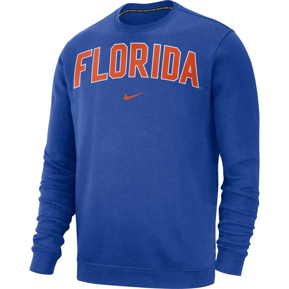 Gators | Florida Nike Fleece Club Crew Sweater | Alumni Hall