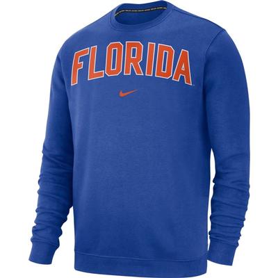 Florida Nike Fleece Club Crew Sweater ROYAL