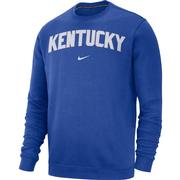  Kentucky Nike Fleece Club Crew Sweatshirt