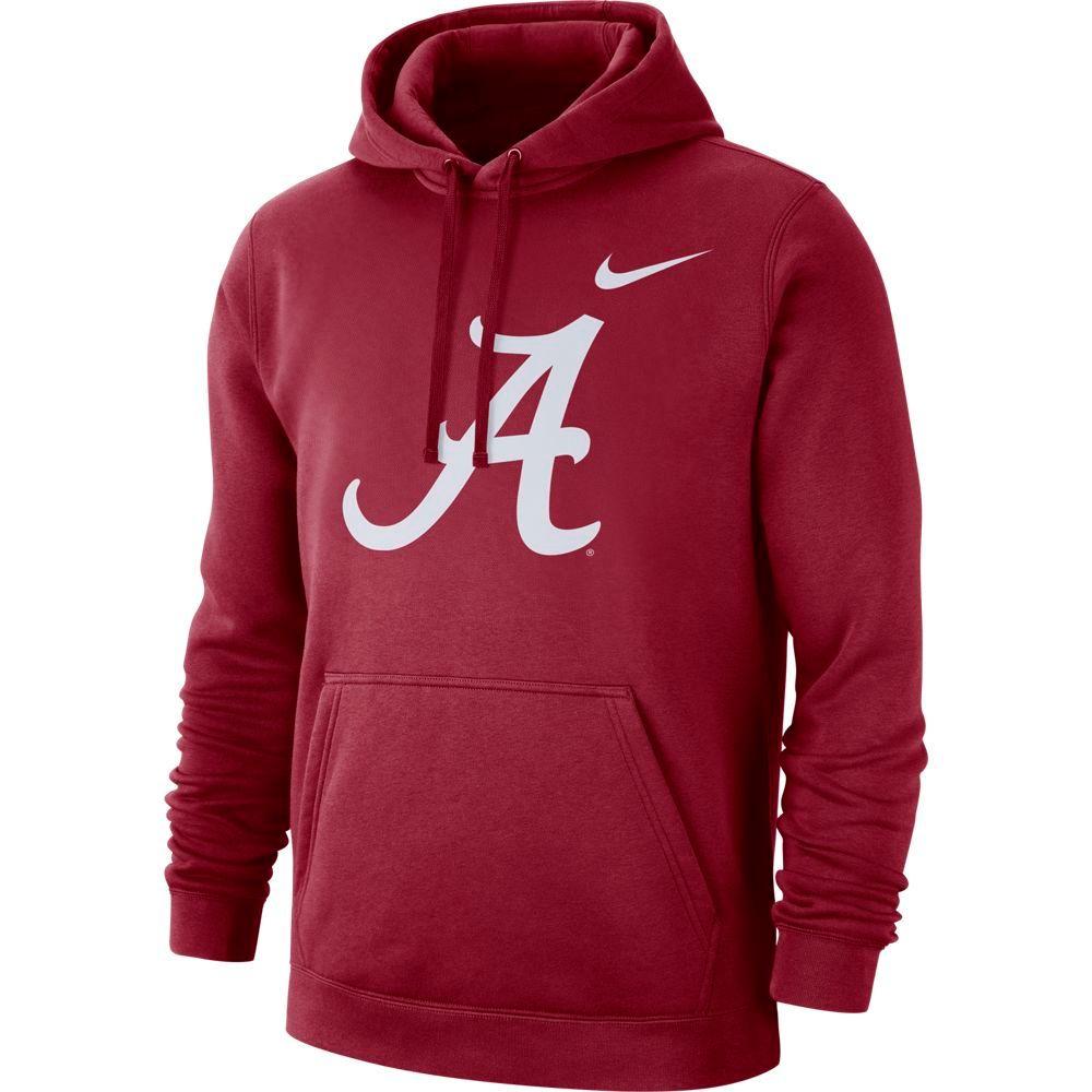 Bama | Alabama Nike Fleece Club Pullover Hoodie | Alumni Hall