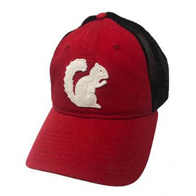 White Squirrel The Game Mesh Trucker Hat RED/BLK_MESH