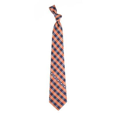 Auburn Woven Polyester Check Tie