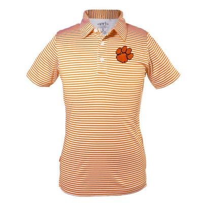 Clemson Youth Carson Striped Polo
