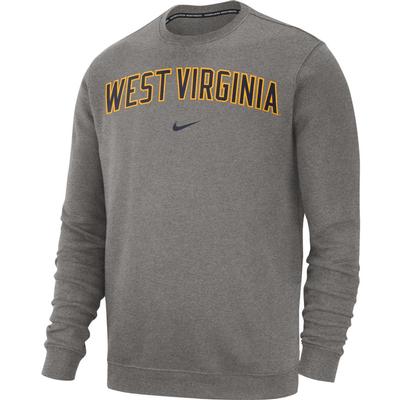 West Virginia Nike Fleece Club Crew Sweater