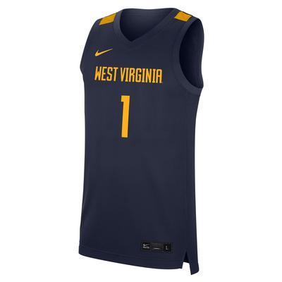 West Virginia Nike Replica Road Basketball Jersey