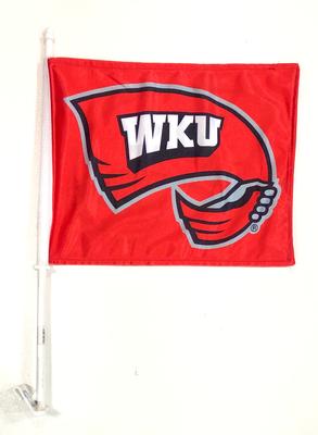 Western Kentucky Towel Logo Car Flag 