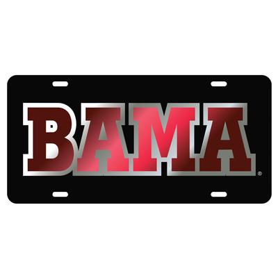 Alabama License Plate Black/Crimson BAMA