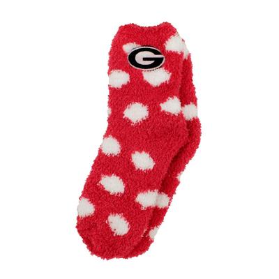 Georgia ZooZatz Fuzzy Dot Socks