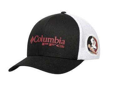Florida State Columbia PFG Mesh Flex Fit Hat BLACK/WHT