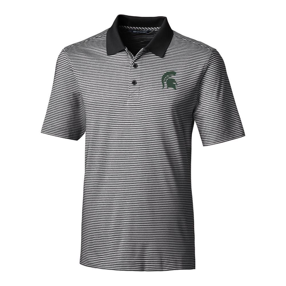  Michigan State Cutter & Buck Big And Tall Forge Stripe Polo *** Custom Order ***