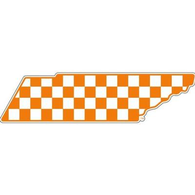 Tennessee Decal New Checkerboard State Outline 6