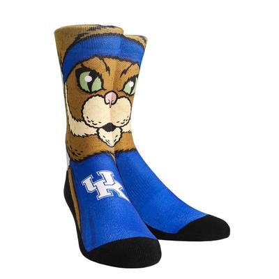 Kentucky Rock'em Split Face Mascot Socks