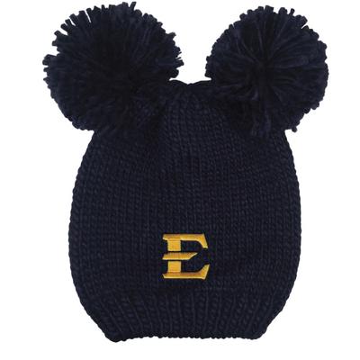 ETSU LogoFit Kids' Double Pom Knit Hat