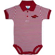  Arkansas Infant Striped Polo Bodysuit