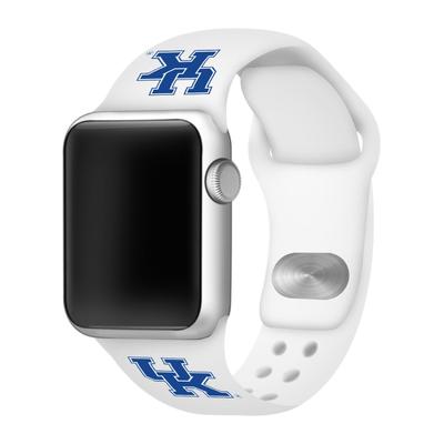 Kentucky Apple Watch White Silicon Sport Band 38/40 MM