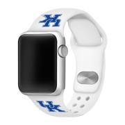  Kentucky Apple Watch White Silicon Sport Band 42/44 Mm