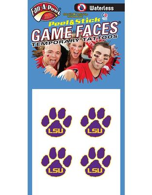 LSU/ Paw Face Decal 4-Pack