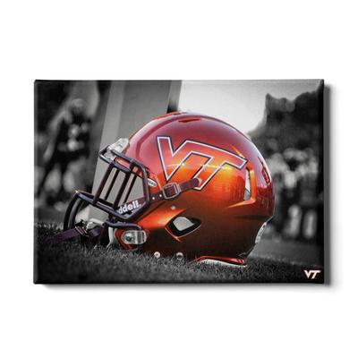 Virginia Tech Orange Helmet Canvas