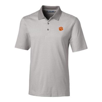 Clemson Cutter & Buck Big And Tall Forge Stripe Polo ***Custom Order***