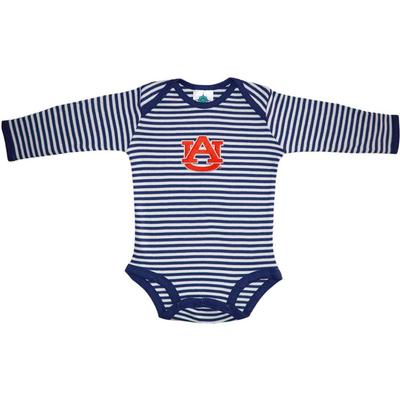 Auburn Infant Stripe L/S Bodysuit
