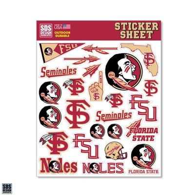 Florida State SDS Design Sticker Sheet