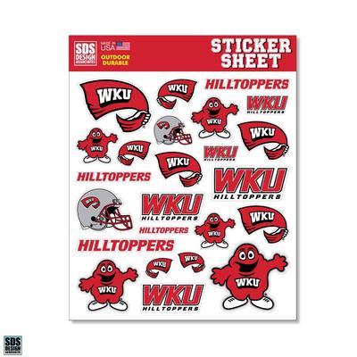 Western Kentucky Standard Sticker Sheet