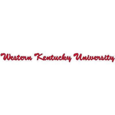 Western Kentucky 19' Script Strip Decal