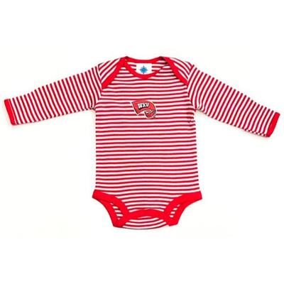 Western Kentucky Infant Striped LS Bodysuit