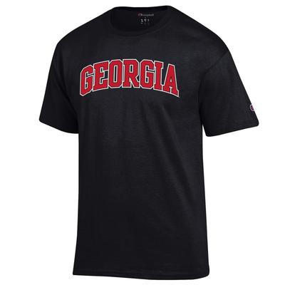 Georgia Champion Arch Short Sleeve Tee BLACK