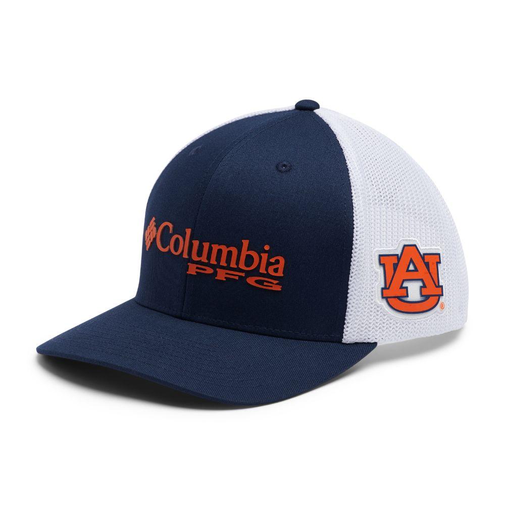 Aub | Auburn Columbia Pfg Mesh Snap Back Hat | Alumni Hall