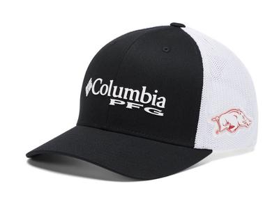 Arkansas Columbia PFG Mesh Snap Back Hat