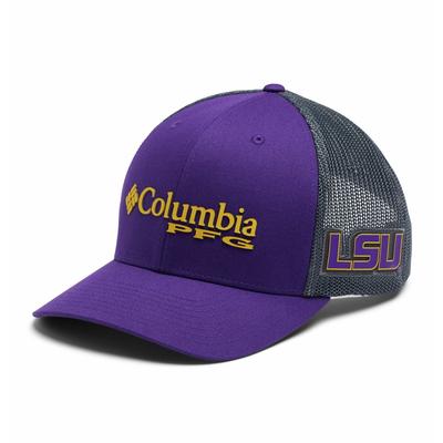 LSU Columbia PFG Mesh Snap Back Hat