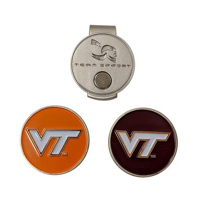 Virginia Tech Hat Clip/Golf Ball Marker Set
