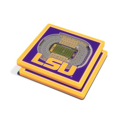 LSU 3D Stadium Views Coasters