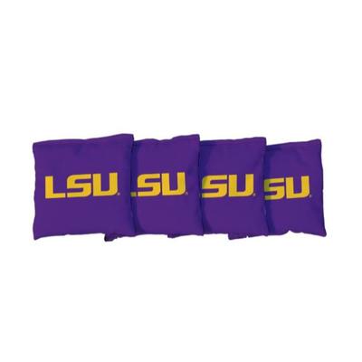 LSU Purple Cornhole Bag Set