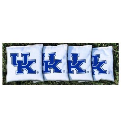 Kentucky UK White Cornhole Bag Set