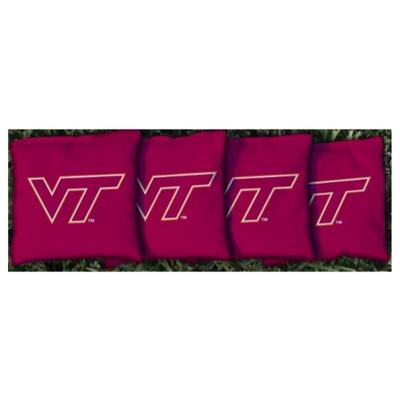 Virginia Tech VT Maroon Cornhole Bag Set