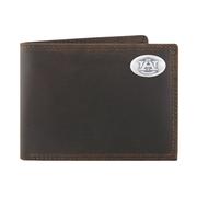  Auburn Zep- Pro Leather Concho Bifold Wallet